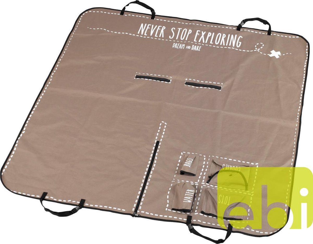 Ebi Autostoel cover/exploring Taupe 150x145cm