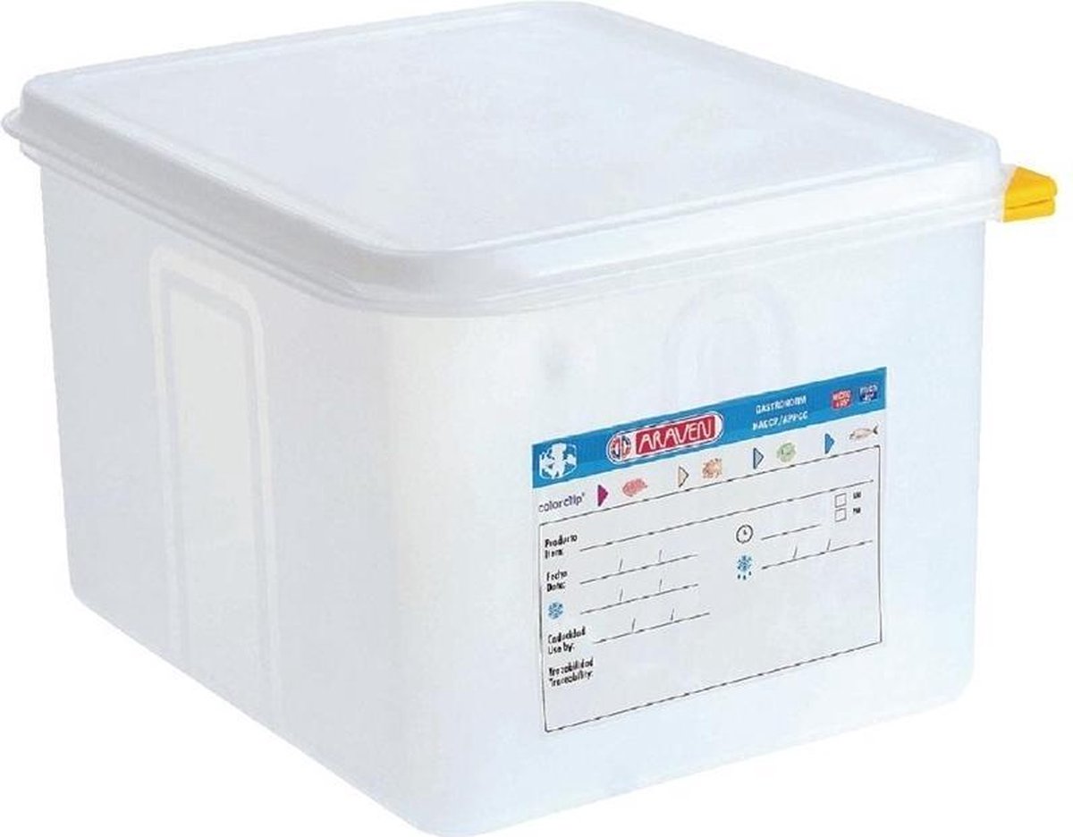 Araven GN1/2 voedselbak met deksel 12.5ltr
