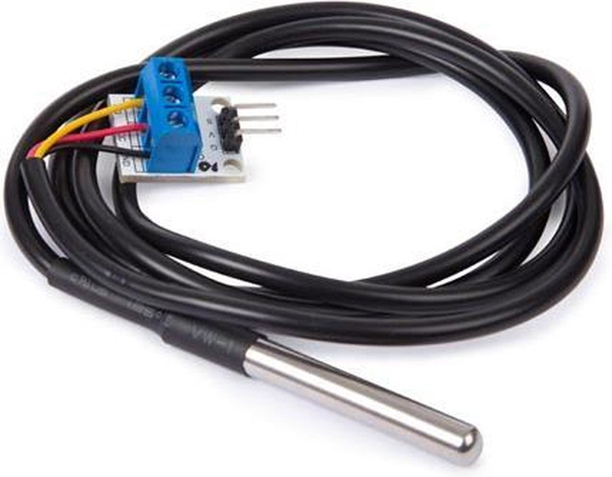 DS18b20 TEMPERATUURSENSOR & ADAPTER COMPATIBEL MET ARDUINO (VMA324)