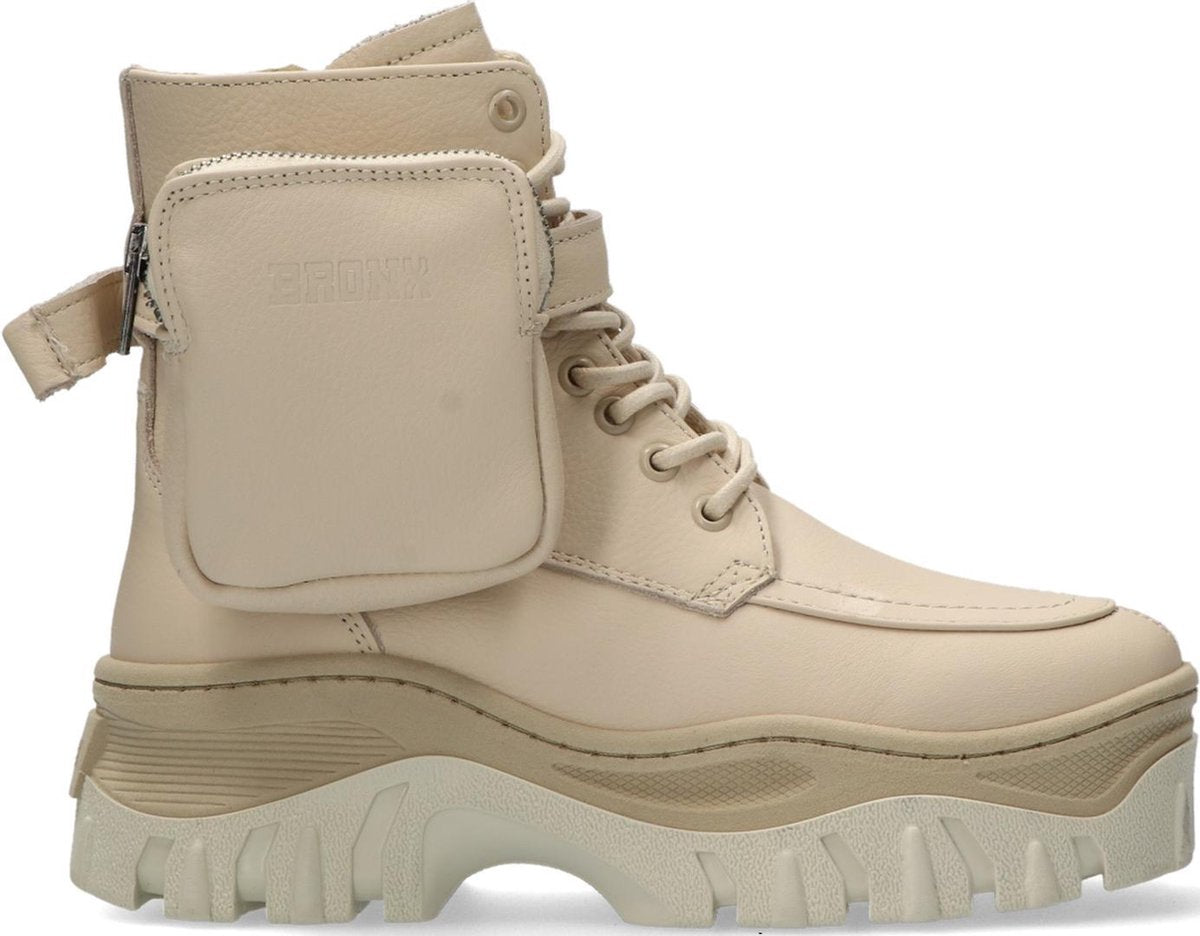Bronx Dames Veterboots Jaxstar 47335 - Beige - Maat 37