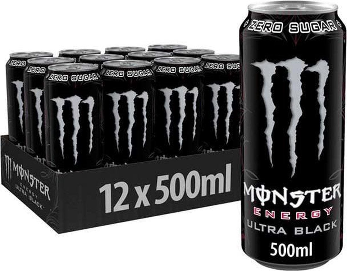 Monster Energy Ultra 12x 500ml Black