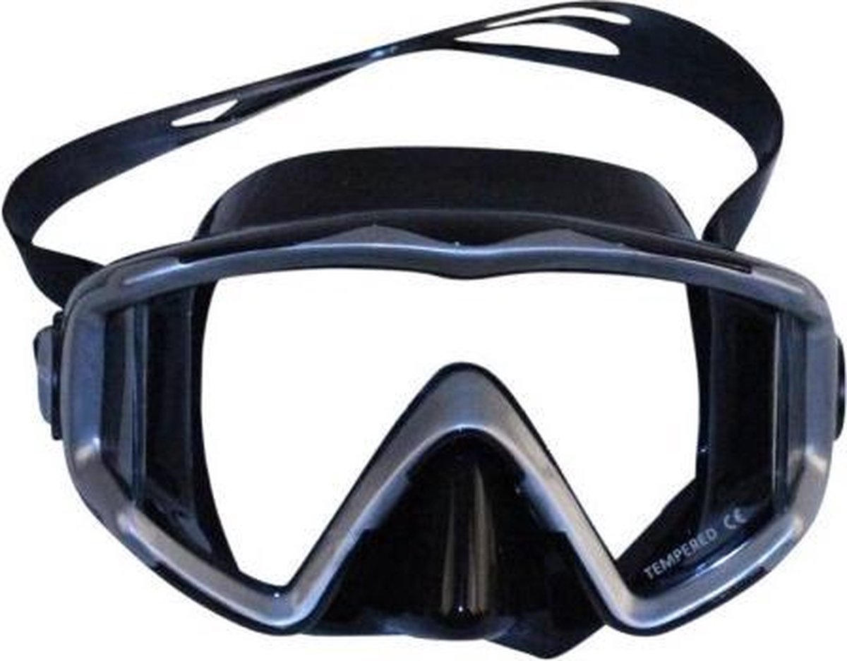 Procean duikbril Pro Series III zwart/grijs