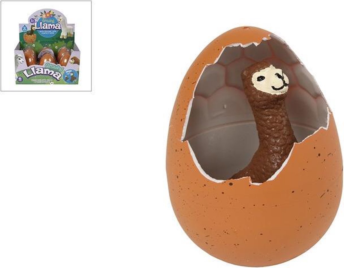 Jumbo ei met groeiende alpaca: 11 cm