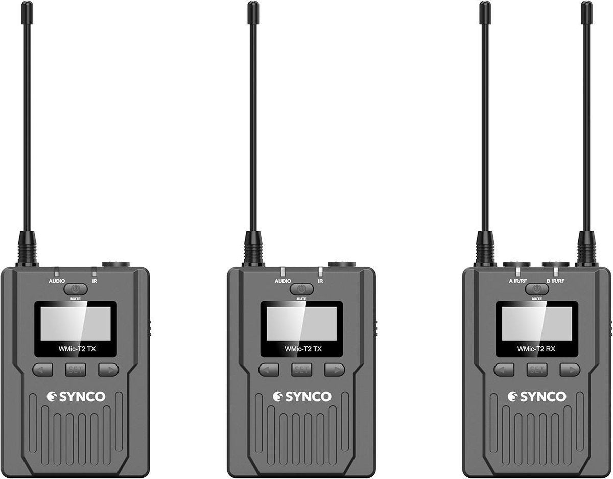 Synco Audio - Lavalier Draadloze Microfoonset WMic-T2