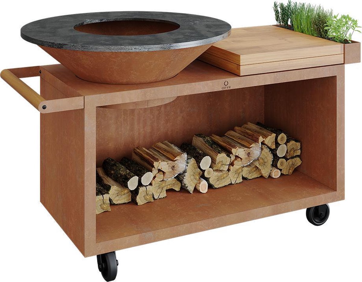 OFYR Island Corten 100 PRO Teak Wood
