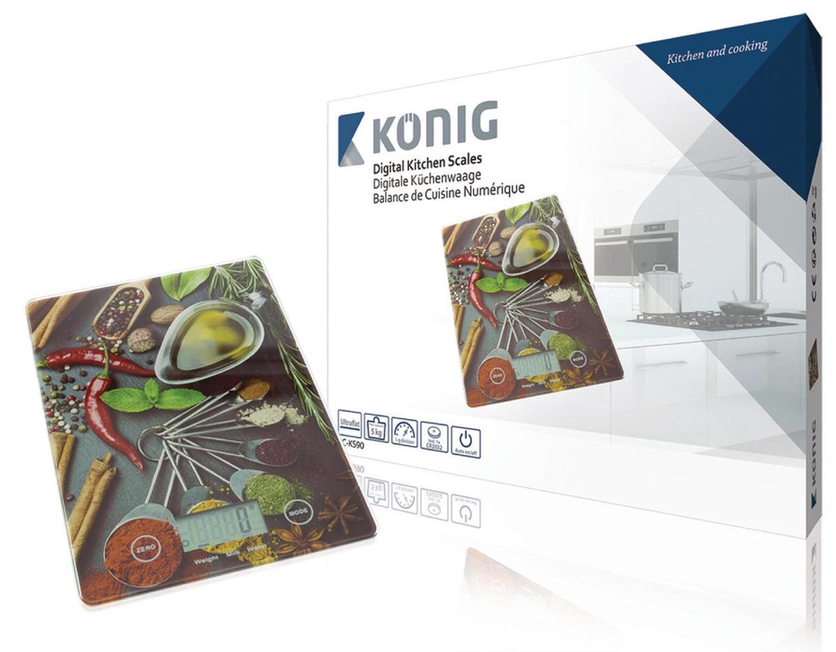 Konig Digitale keukenweegschaal