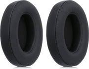 kwmobile 2x oorkussens voor Beats Studio 2 / 3 Wireless koptelefoons - imitatieleer - voor over-ear-koptelefoon - zwart