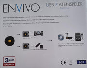 Envivo USB platenspeler ENV-1326