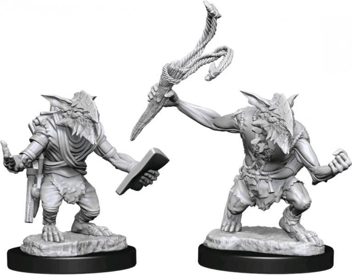 Magic the Gathering Miniatures - Goblin Guide and Goblin Bushwhacker - Miniatuur - Ongeverfd