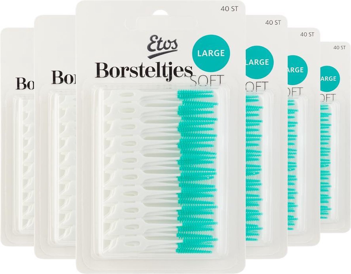 Etos Borsteltjes Soft Large - Ragers - Grootverpakking-6 x 40 stuks