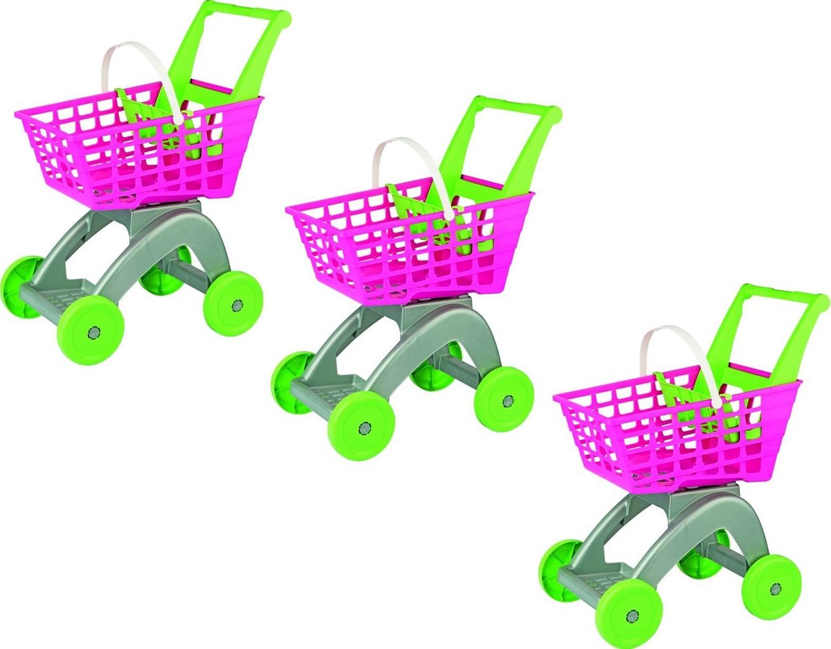 Androni - XXL Set van 3 Winkelwagens - Winkelmand - Winkelwagen