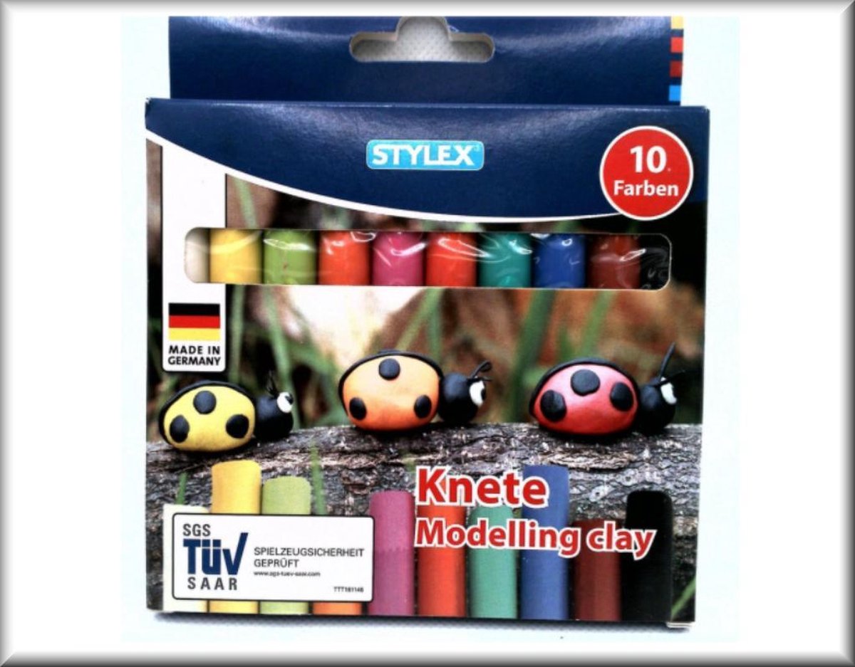 Boetseerklei 10 staafjes 11 cm