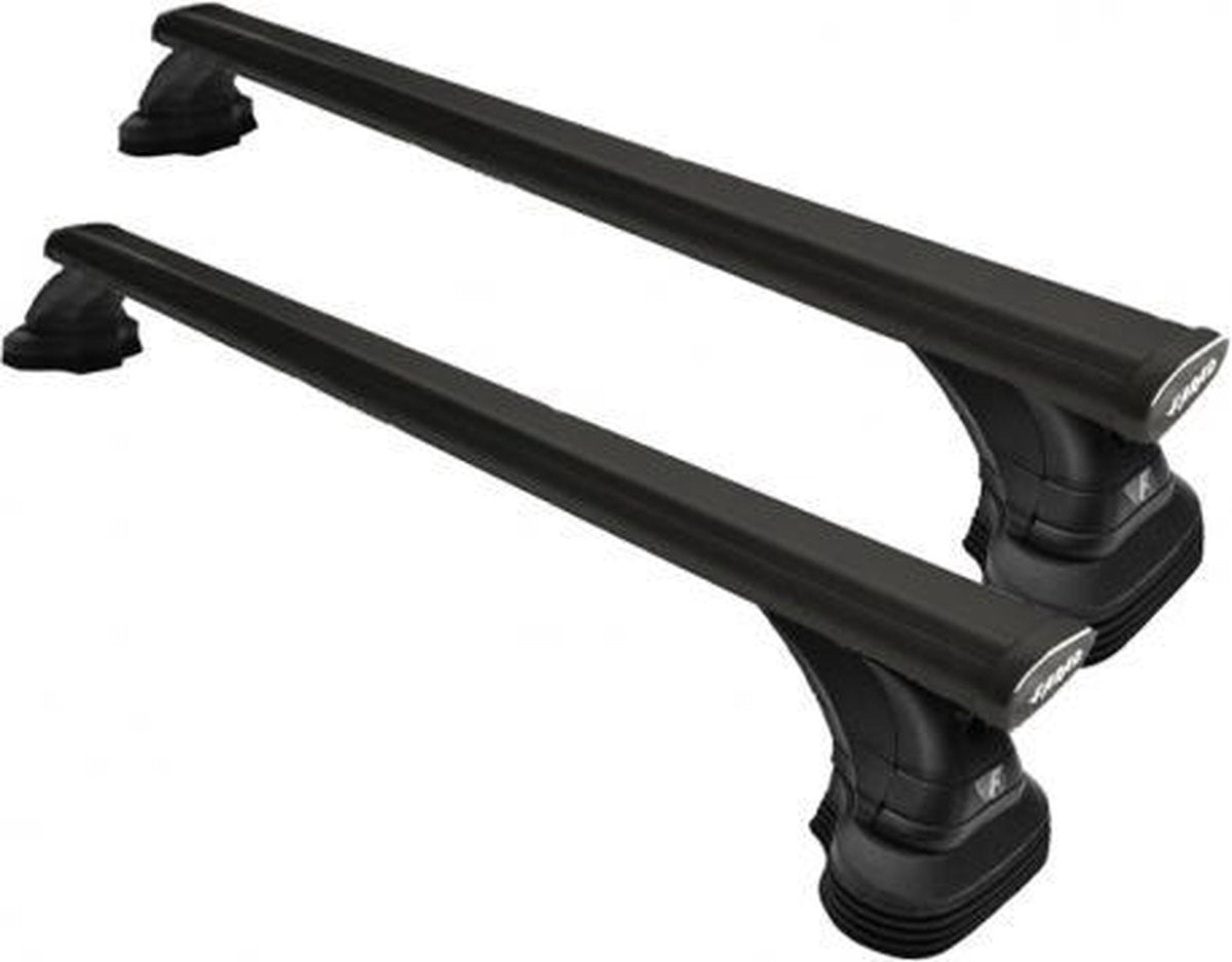 Farad Dakdragers - Opel Astra GTC vanaf 2012 - Glad dak met fixpoint - 100kg Laadvermogen - Aluminium - Wingbar - Zwart
