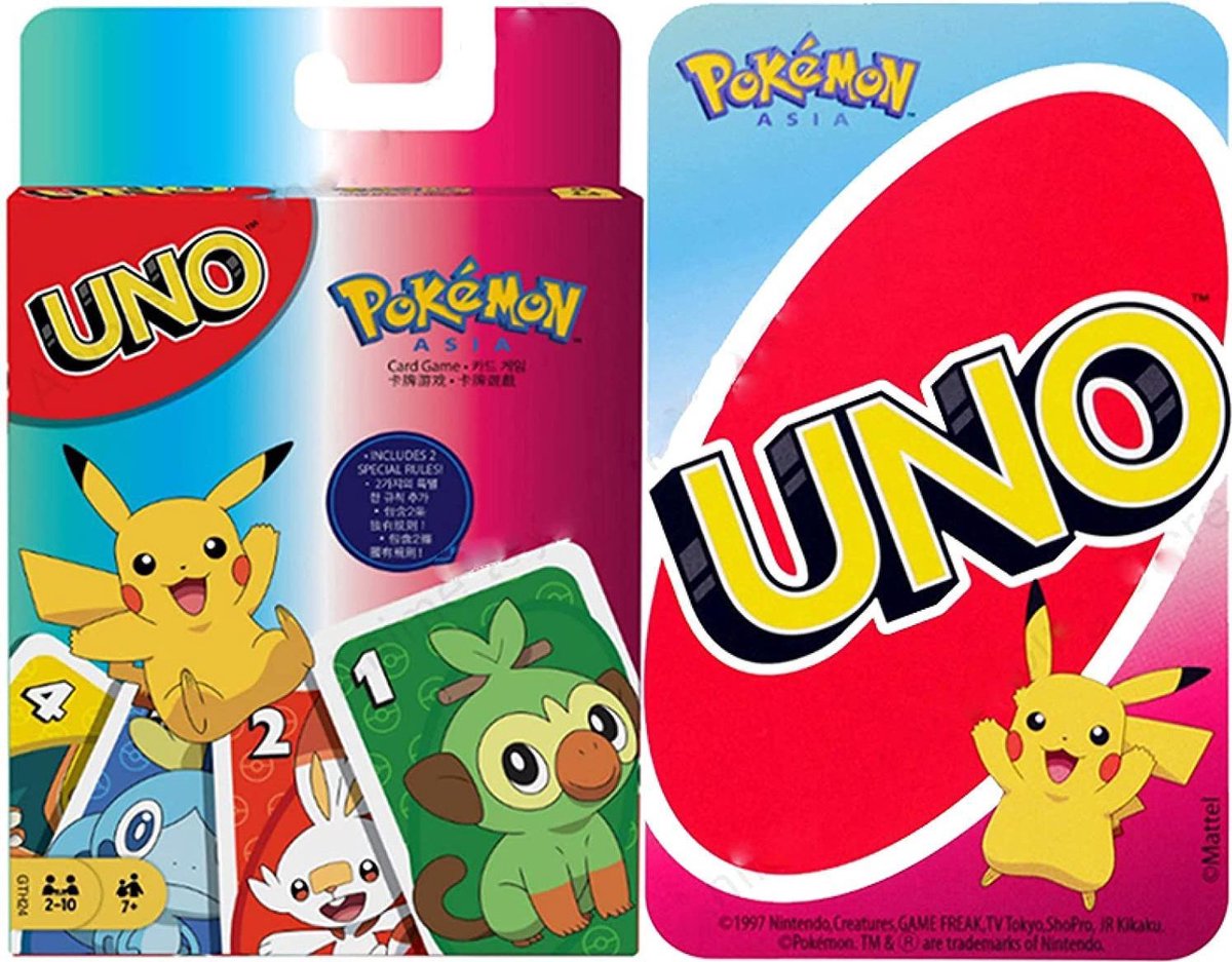UNO  Pokemon Familie Grappig Entertainment Board Game Poker Kaarten Game Gift Box multicolor Kaartspel
