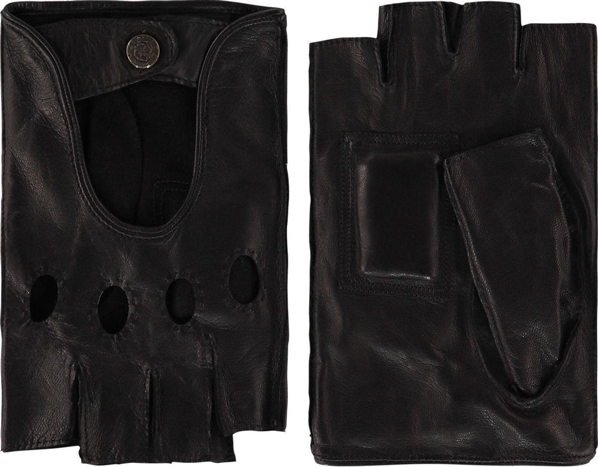 Leren autohandschoenen heren model Sydney Color: Black