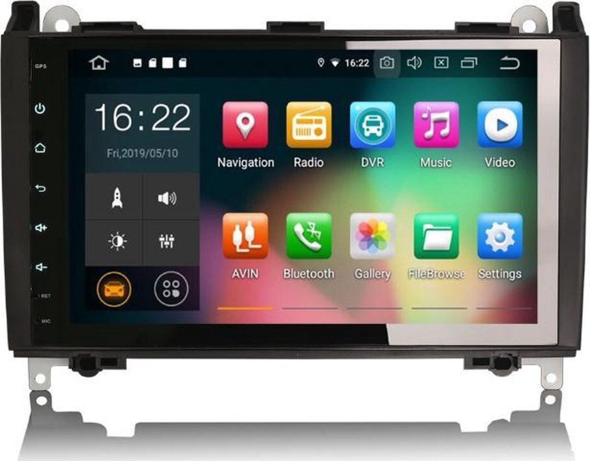 Voltario 9 “ Android 9.0 Autoradio voor Mercedes inclusief navigatie