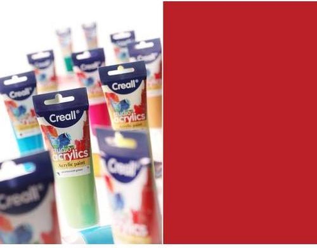 Creall Studio - acrylverf  vermiljoen 1 Tube120 Mililiter 33710