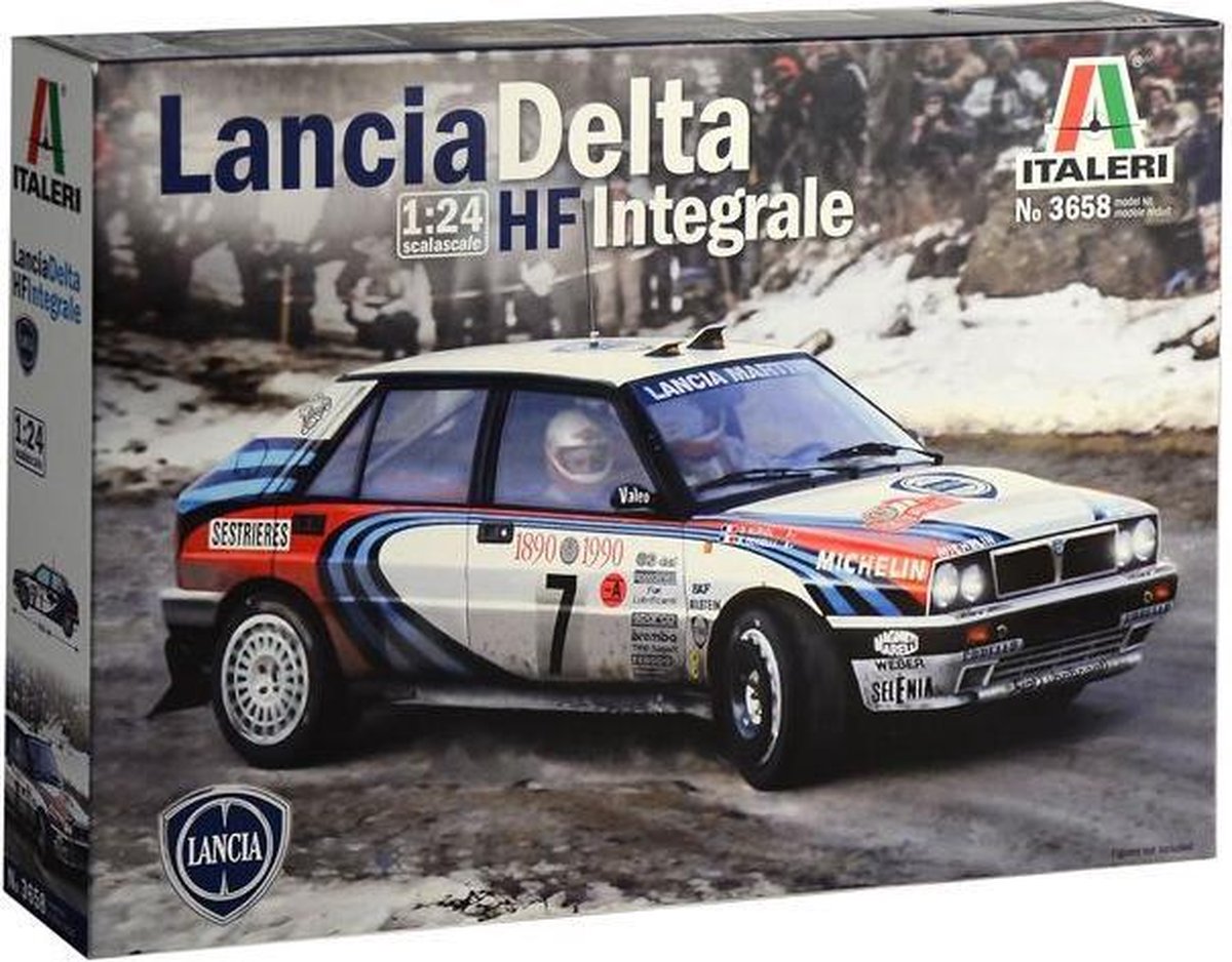 Lancia Delta HF Integrale Rally- Modelbouw pakket Italeri 3658  1:24