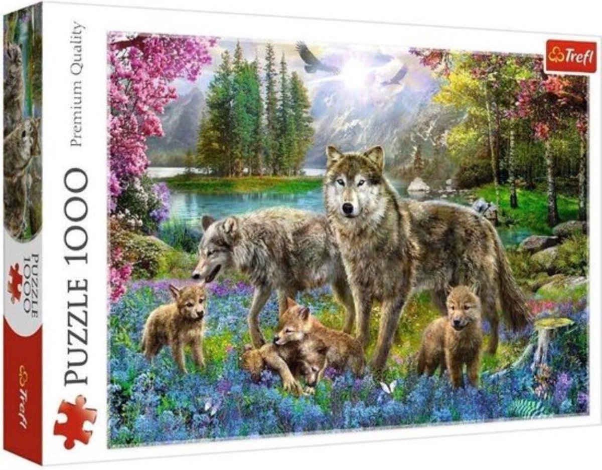 Puzzel Wolven Familie - 1000 stukjes Trefl