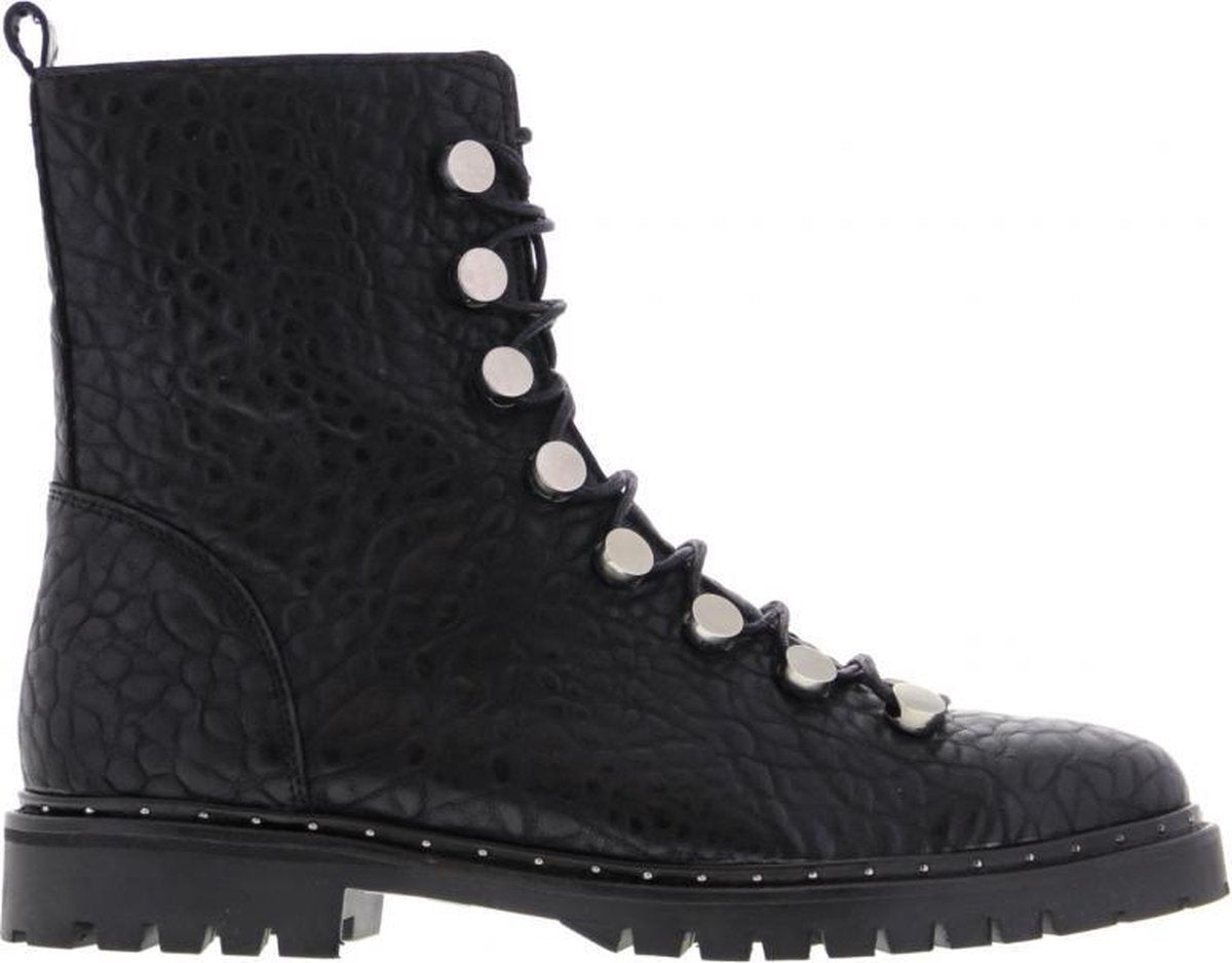 Tango | Bee 174-a black tumbled hiking boot - black sole/studs welt | Maat: 38