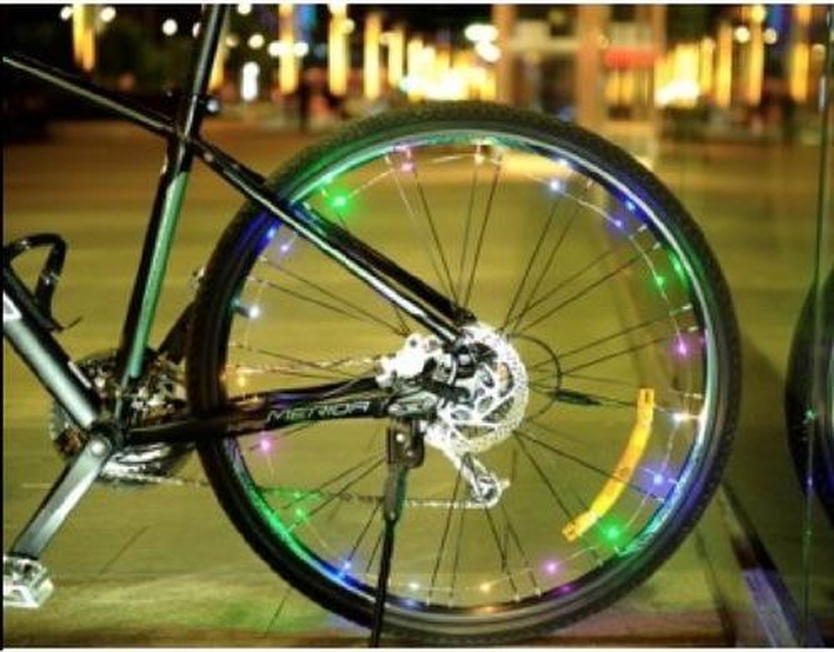 Fietslicht slinger | LED | Spaakwiel verlichting | Fietsverlichting | Decoratie fiets | Verlichting | Incl. batterijen