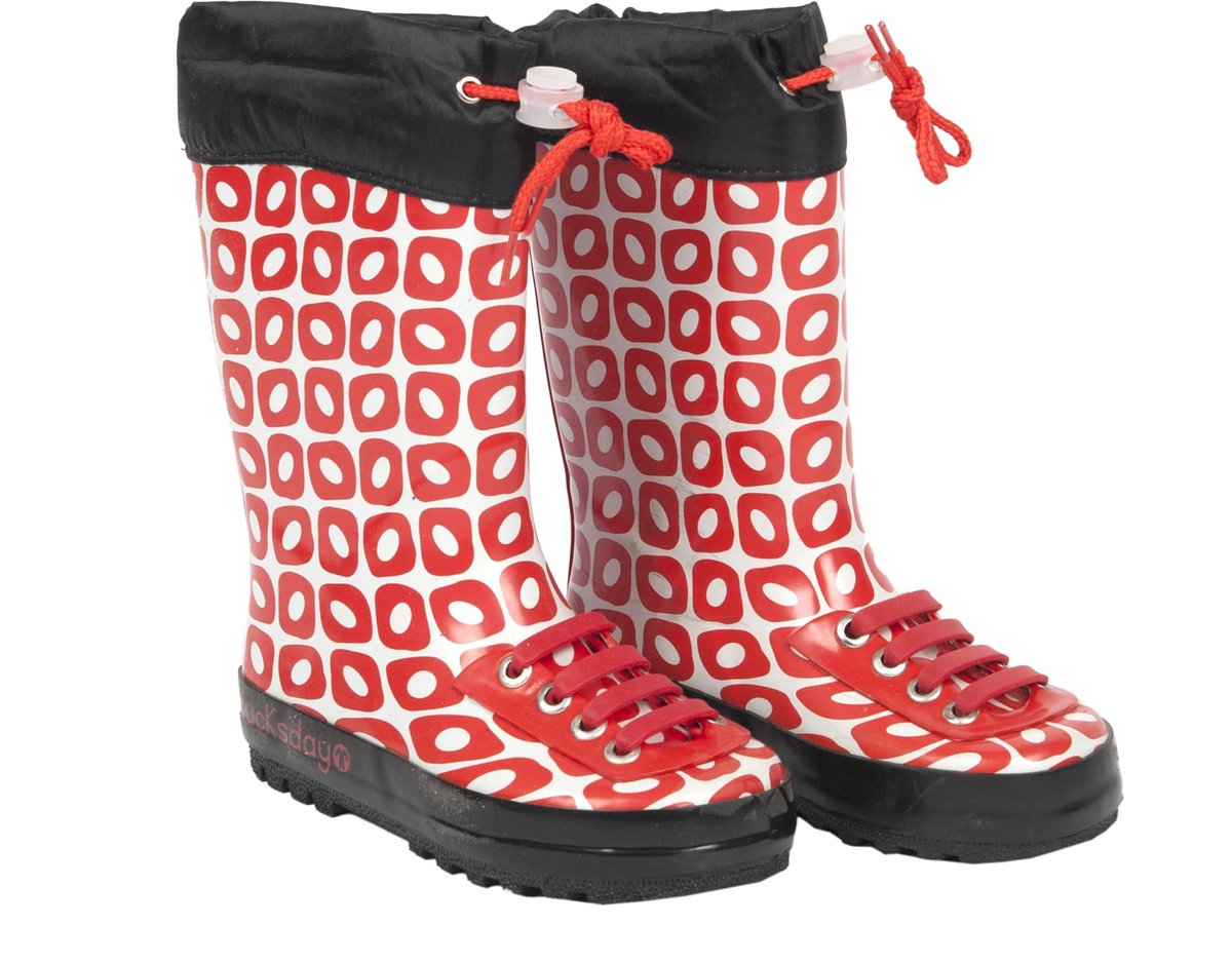 Ducksday - Regenlaarzen - Kinderen - Rood - maat 31