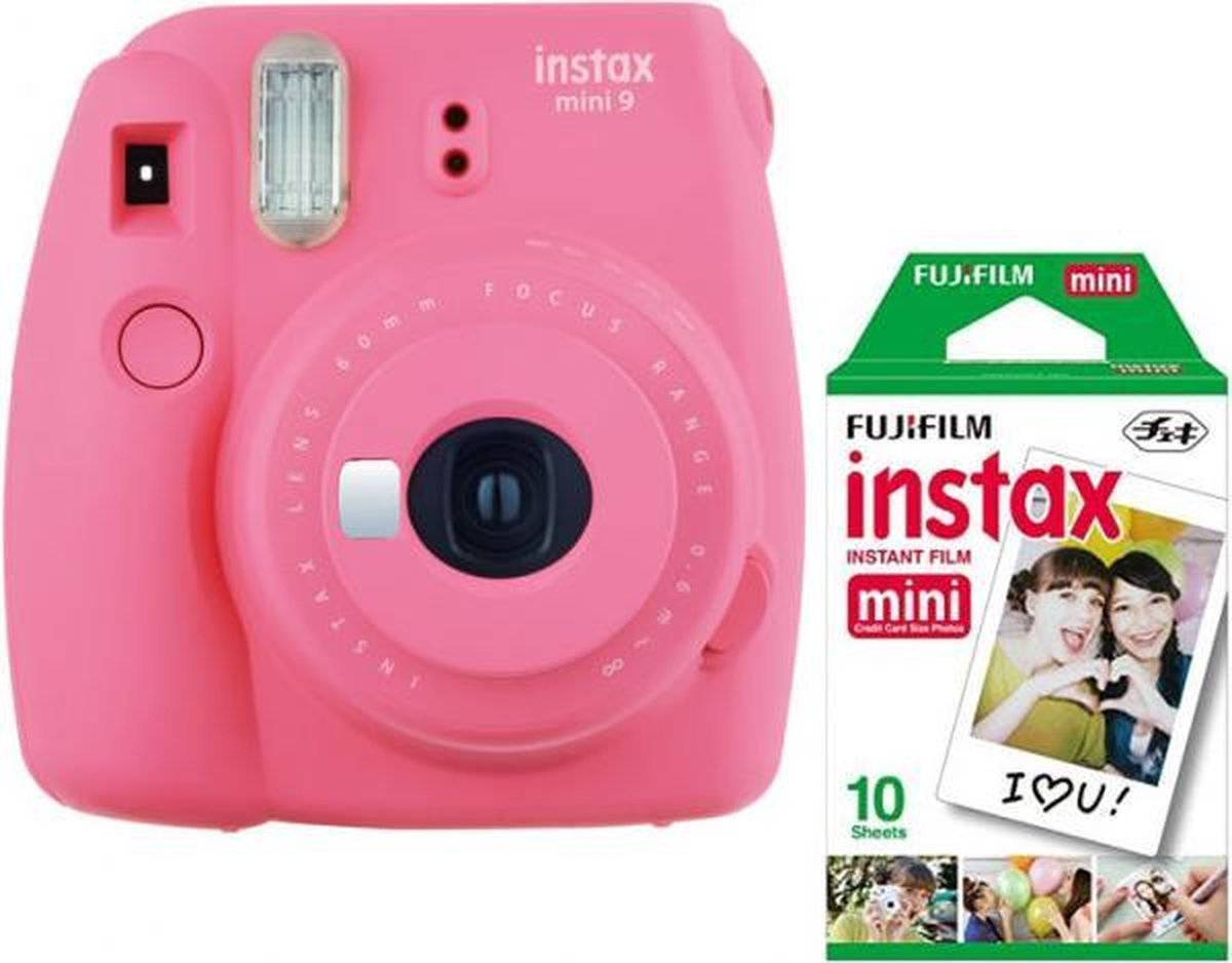 Fujifilm Instax Mini 9 - Incl. instant picture film 10st - Flamingo Pink