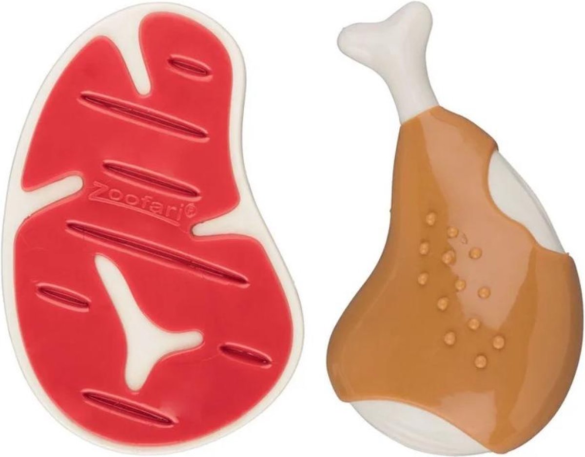 ZOOFARI® Kauwspeelgoed met smaak - Rund en Kip - Voor honden - Masseert het gebit