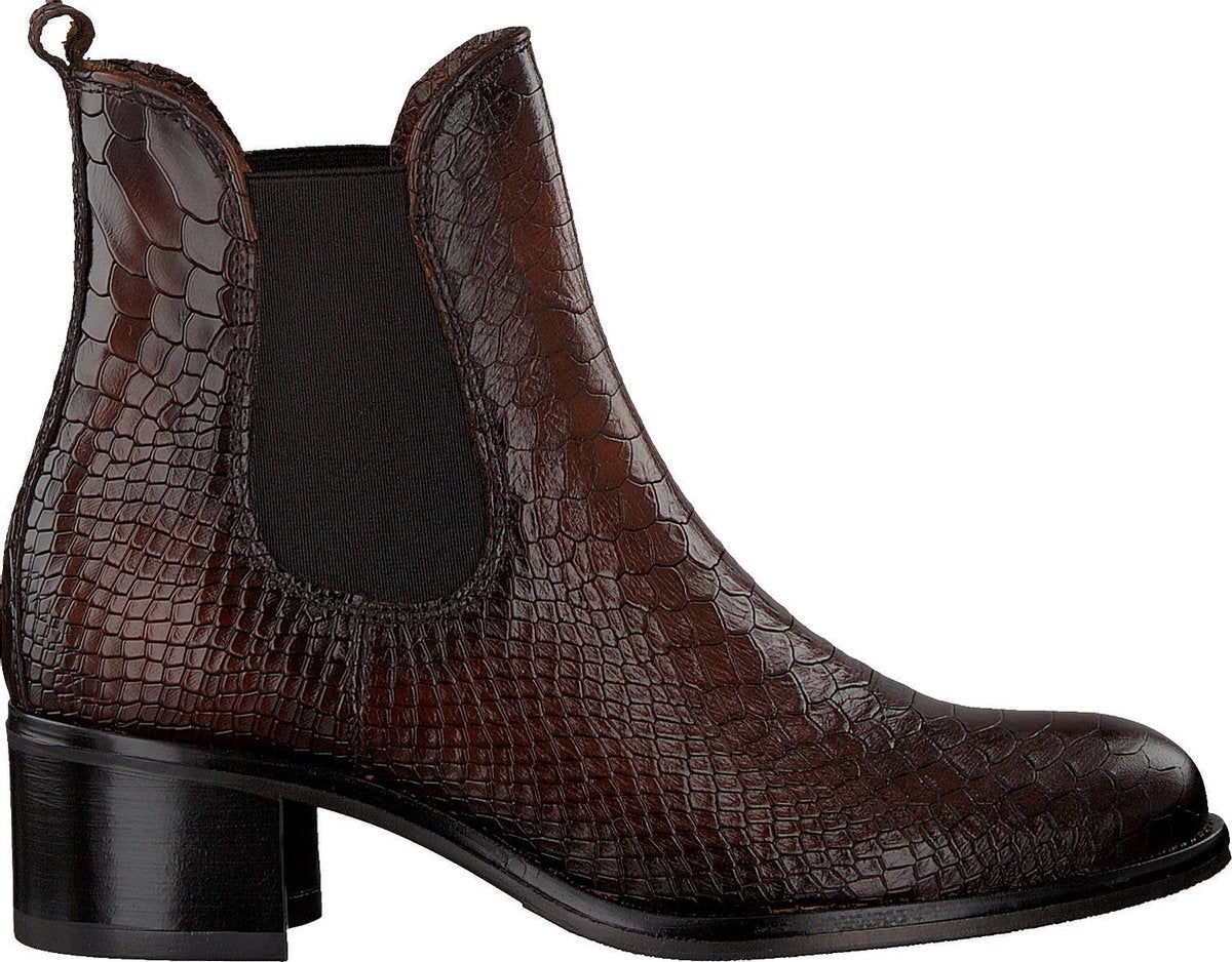 Omoda Kisha Enkellaarsjes - Enkelboots - Dames - Bruin - Maat 35