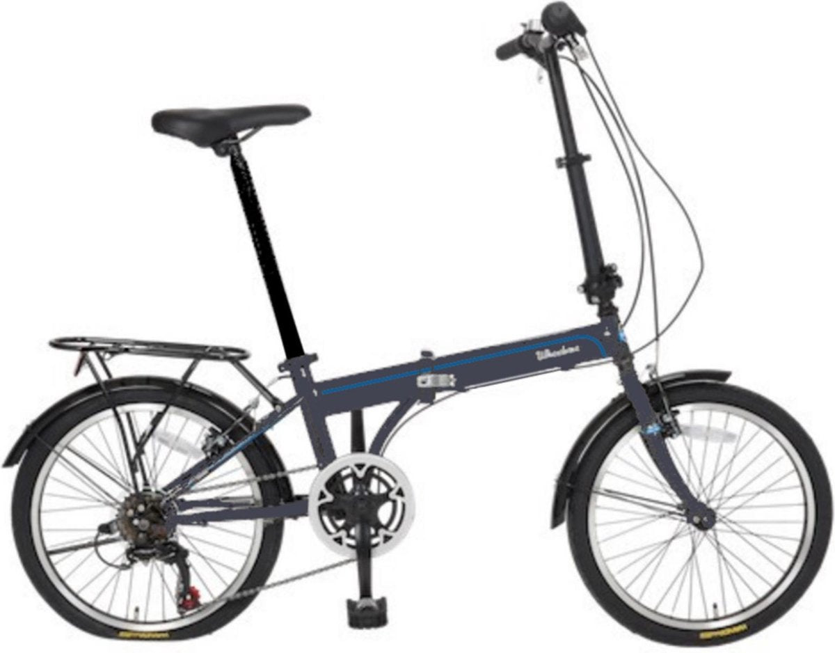 Wheelerz Vouwfiets 20 Inch - 6 Speed - Mat Antraciet