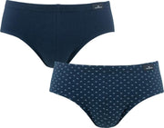Götzburg 2P slips minimal print blauw - XL