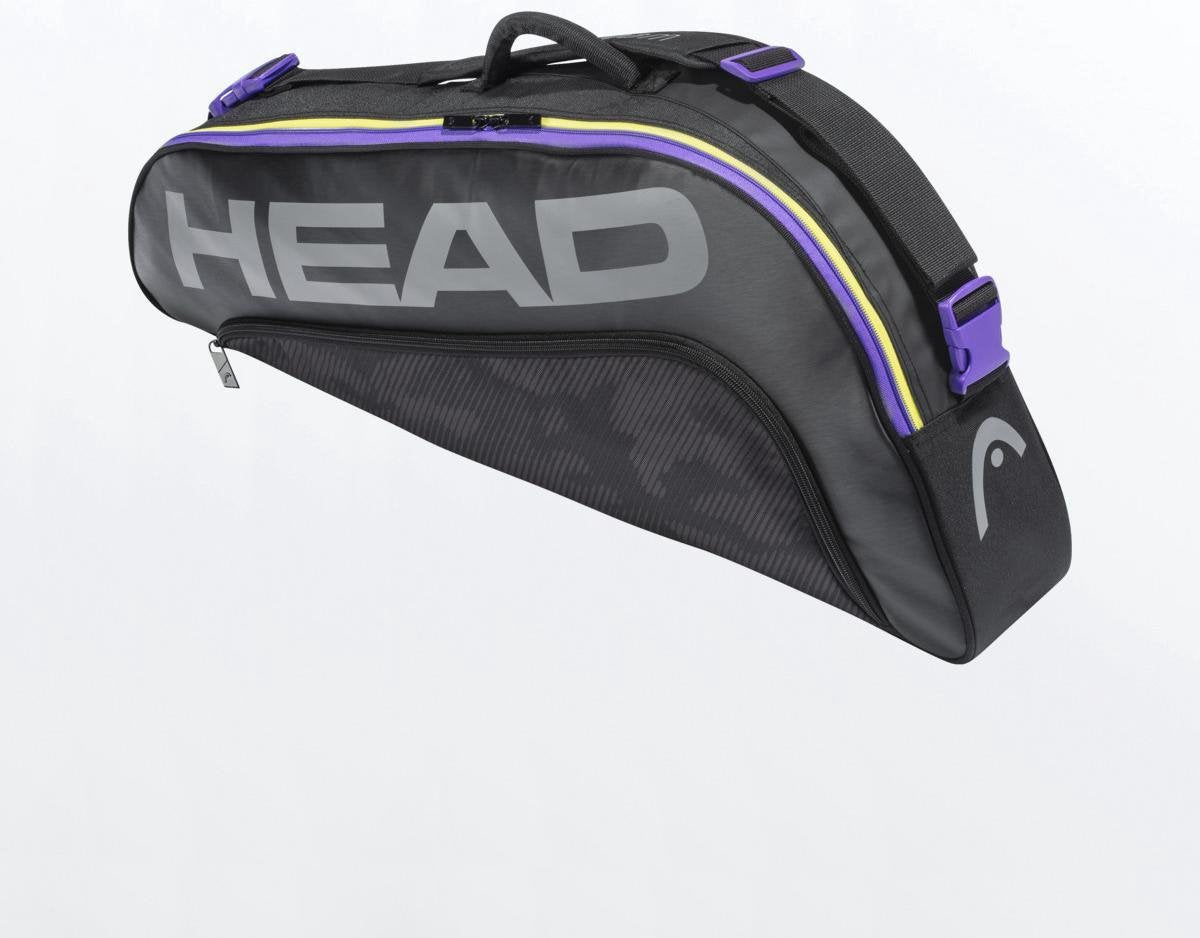 Head Racketbag Tour Team 3 Rackets Zwart-geel-paars