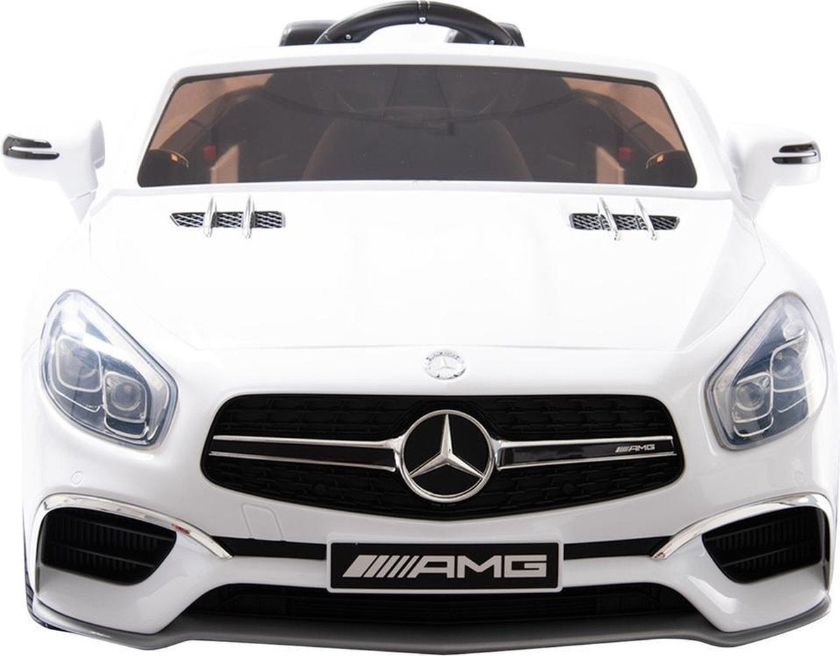 Mercedes SL65 AMG WIT Elektrische accuvoertuig / kinderauto met Mp3 + Afstandsbediening