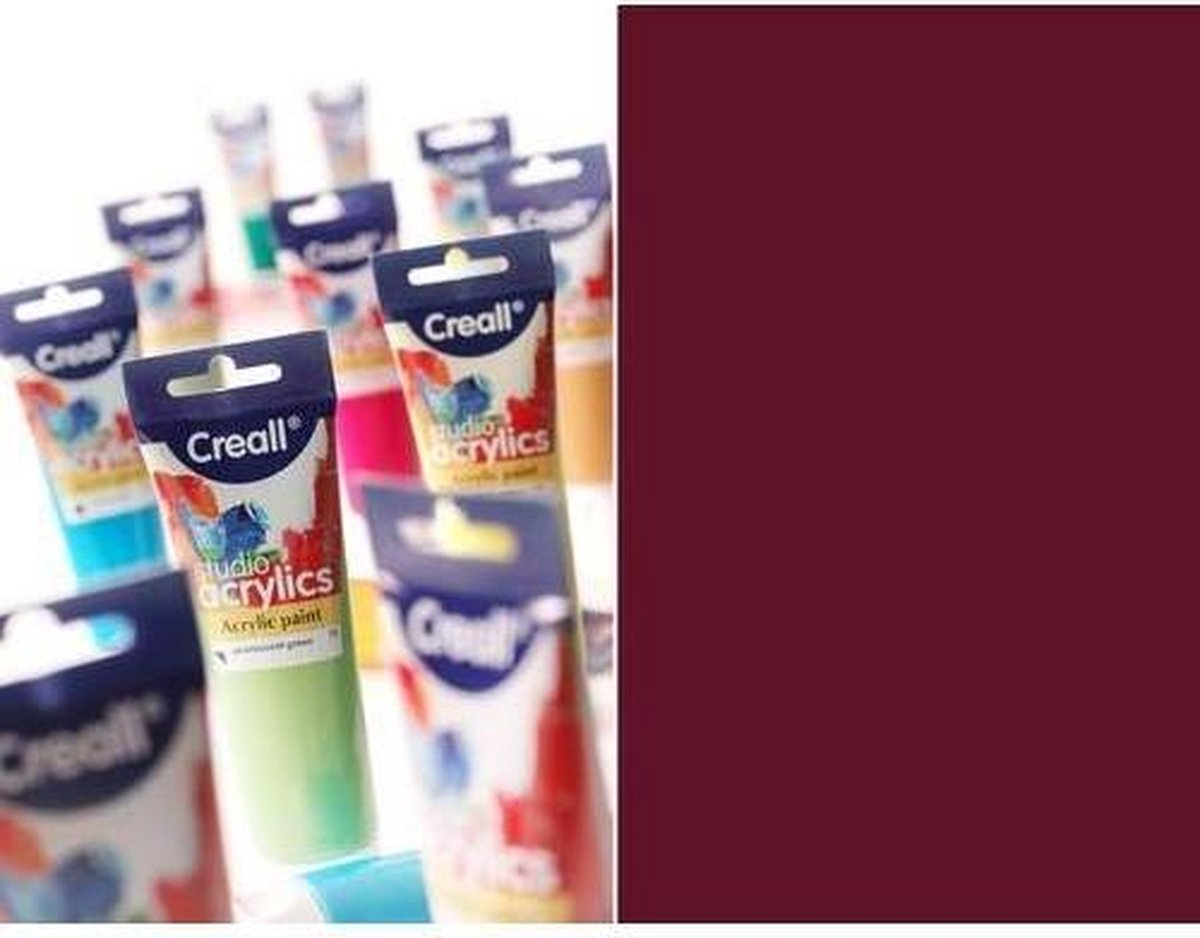 Creall Studio - acrylverf  karmijnrood 1 Tube120 Mililiter 33712
