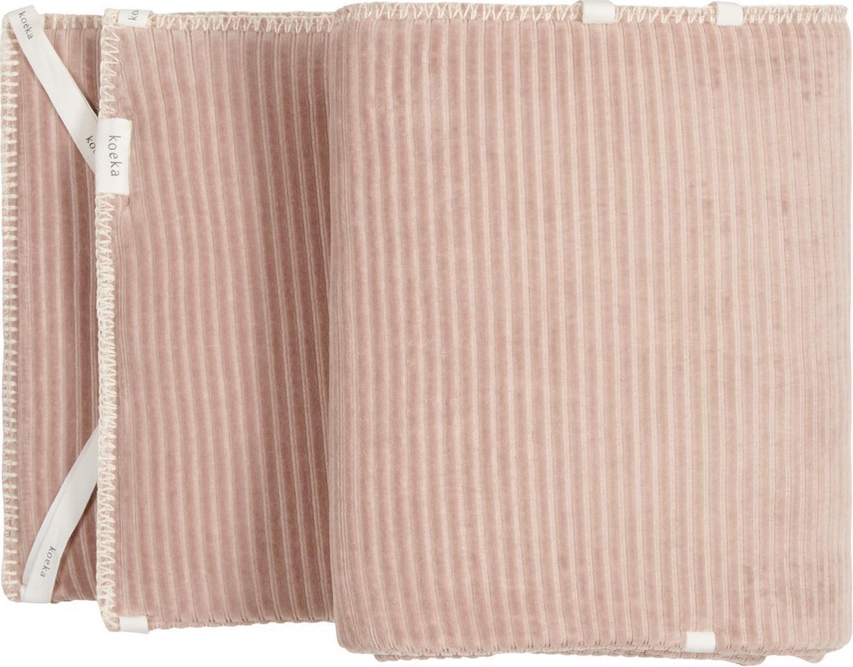 Koeka Bedbumper / parkomranding Vik - grey pink 180x30cm