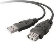 Belkin USB Extension Cable - USB-verlengkabel - USB (M) naar USB (V) - USB 2.0 - 3 m - gevormd