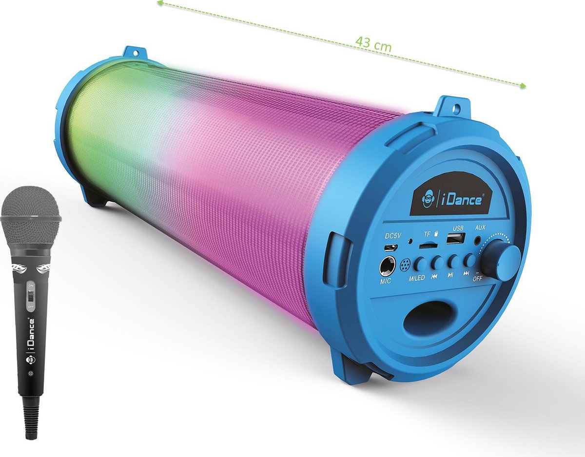 Idance Bluetooth-speaker Cyclone 401 43 Cm Blauw