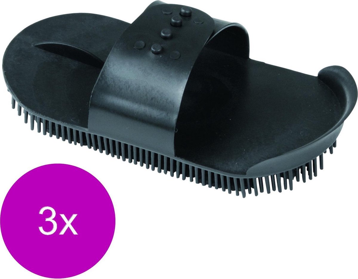 Waldhausen Penborstel Plastic Verstelbaar - Paardenverzorging - 3 x 19 cm Zwart