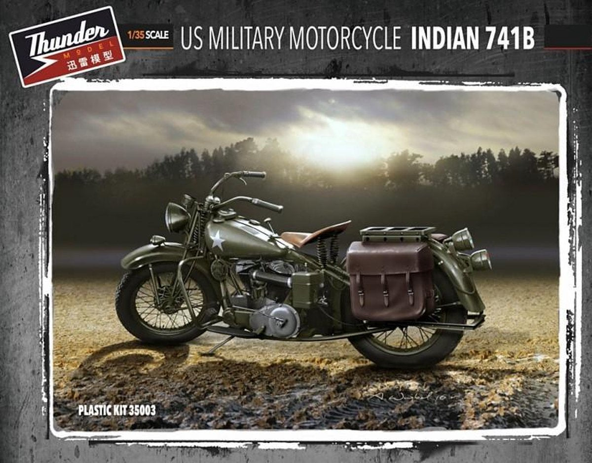 Thunder Model US Military Motorcycle Indian 741B
