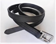 HB Showtime soft beugelriem extra sterk - bruin - 135cm - nylon kern