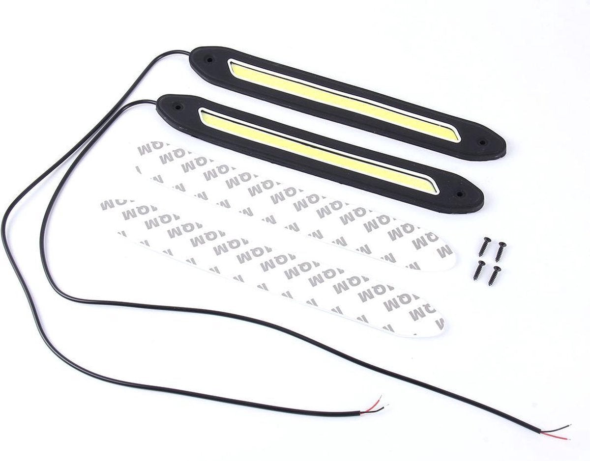 2 STUKS 10 W 1000LM 6000K Wit licht COB LED-dagrijverlichting