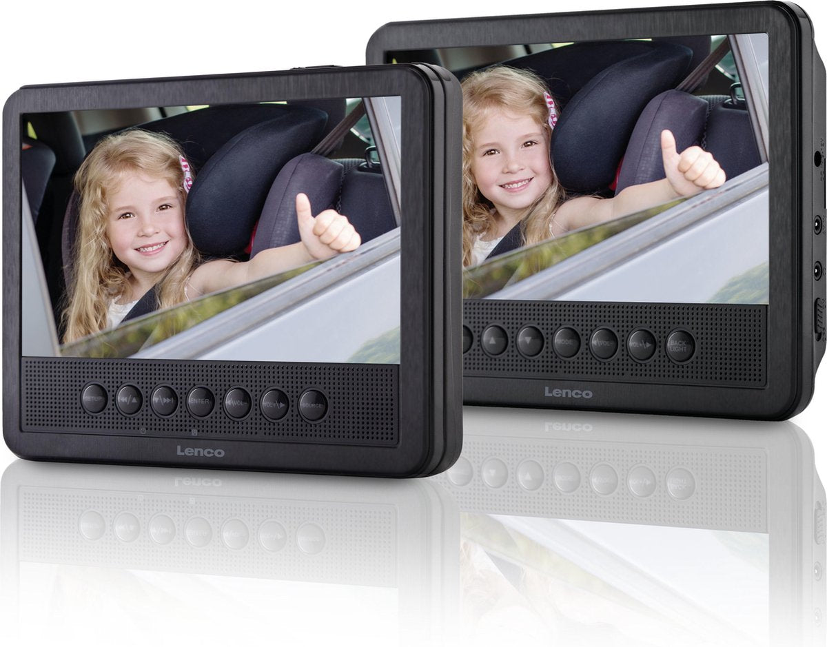 Lenco MES-212 - Portable DVD-speler met USB - 7 inch - Zwart