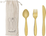 Bloomingville - Ally Cutlery - Gouden Kinderbestek - Set van 3