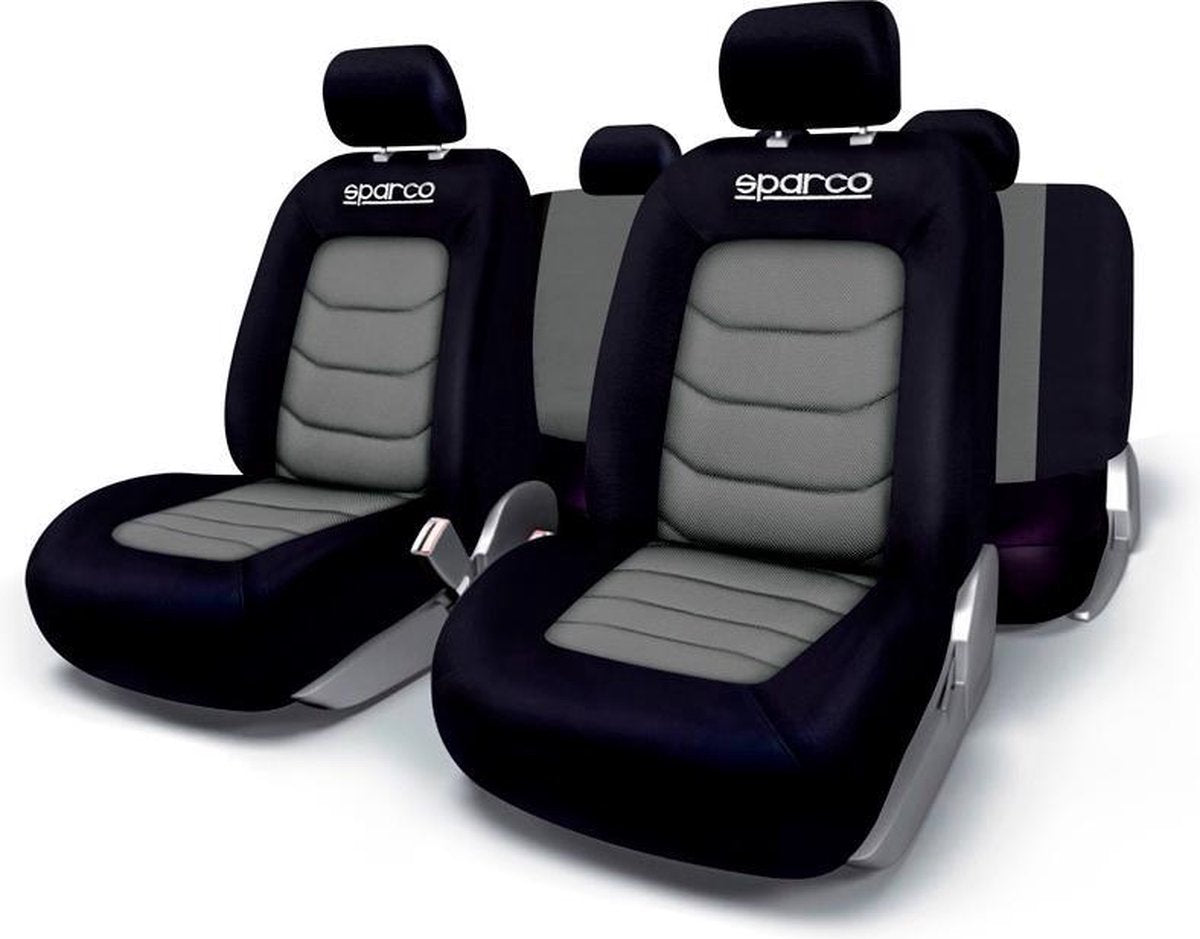 Sparco Stoelhoezenset -  Zwart/Grijs