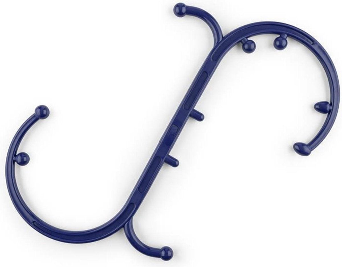 CAPITAL SPORTS Mr Hook massagehaak triggerpoint modificeerbaar 10 massagenoppen - Eenvoudig in gebruik door ergonomische S- of O-vorm