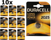 10 Stuks - Duracell CR2025 3V lithium knoopcel batterij