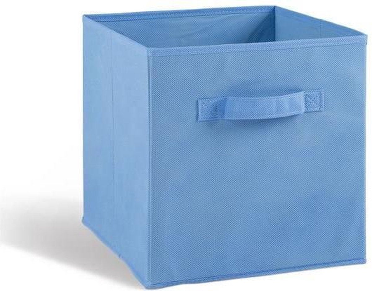 COMPO Opberglade - Stof - 27x27x28 cm - Lichtblauw