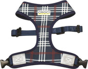 Croci hondentuig cambridge tweezijdig ruit / visgraat blauw / rood (48-75 CM)