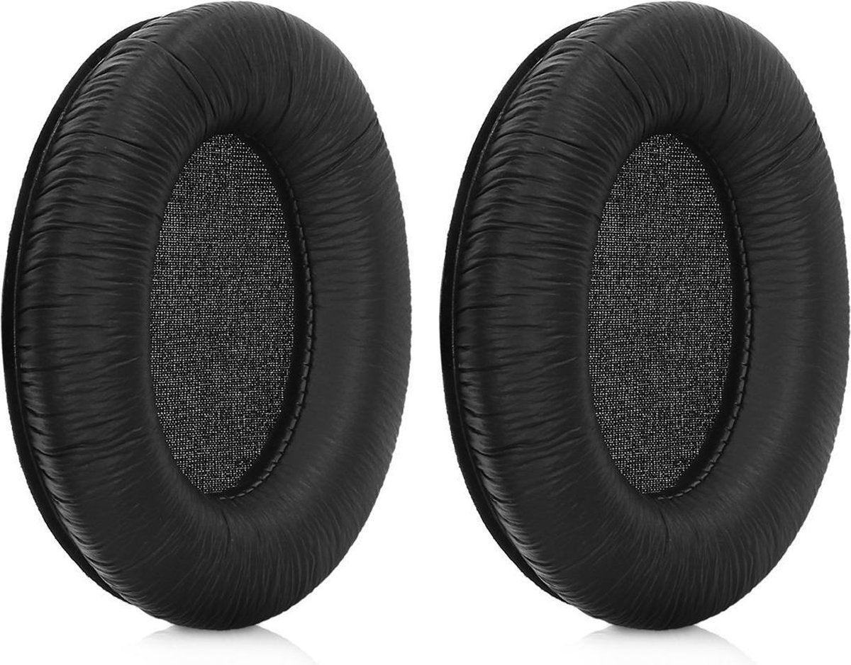 kwmobile 2x oorkussens voor Sennheiser HD201 / HD180 / HD201S koptelefoons - imitatieleer - voor over-ear-koptelefoon - zwart