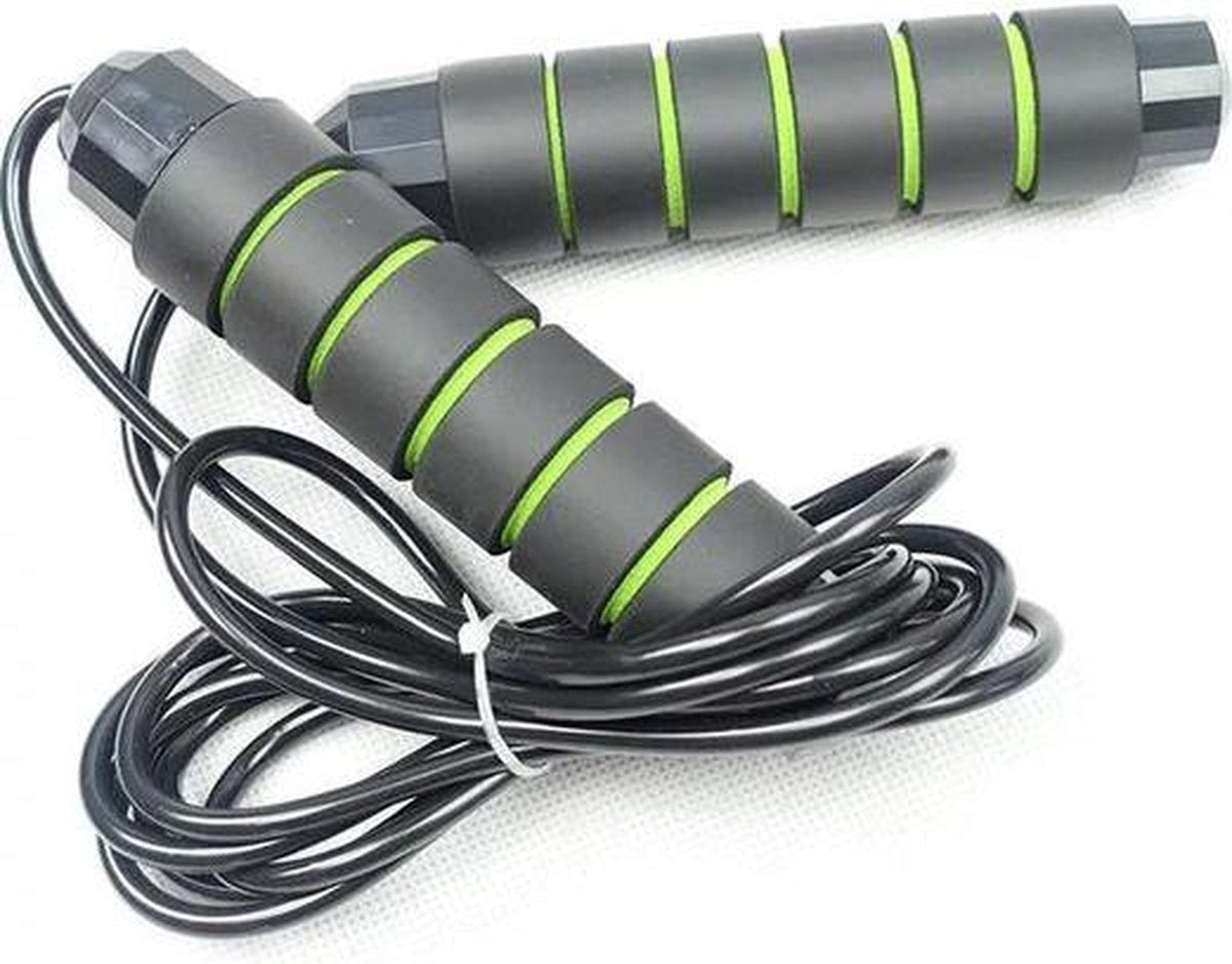 RTS products® - Professioneel Sport Springtouw met speciaal grip - GROEN - HOGE KORTING